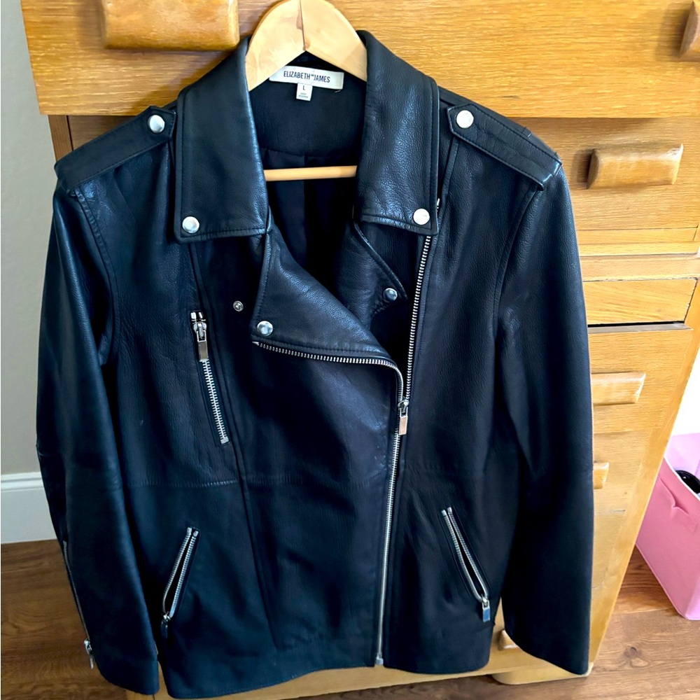 Elizabeth & James Black Leather Jacket